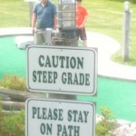 Mini golf sign
