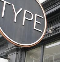 Type logo - bookstore