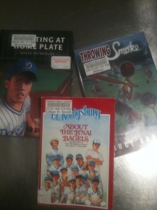three baseball books